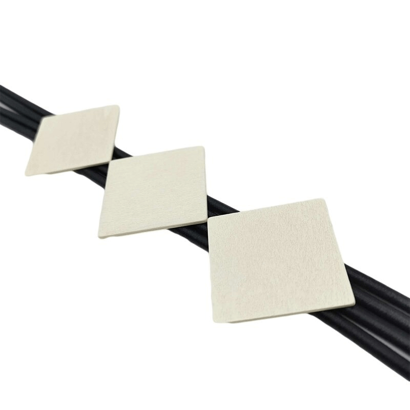 Square Wood Pendant Necklaces for / Elasticity Rubber Long Necklace / Clothes Accessories