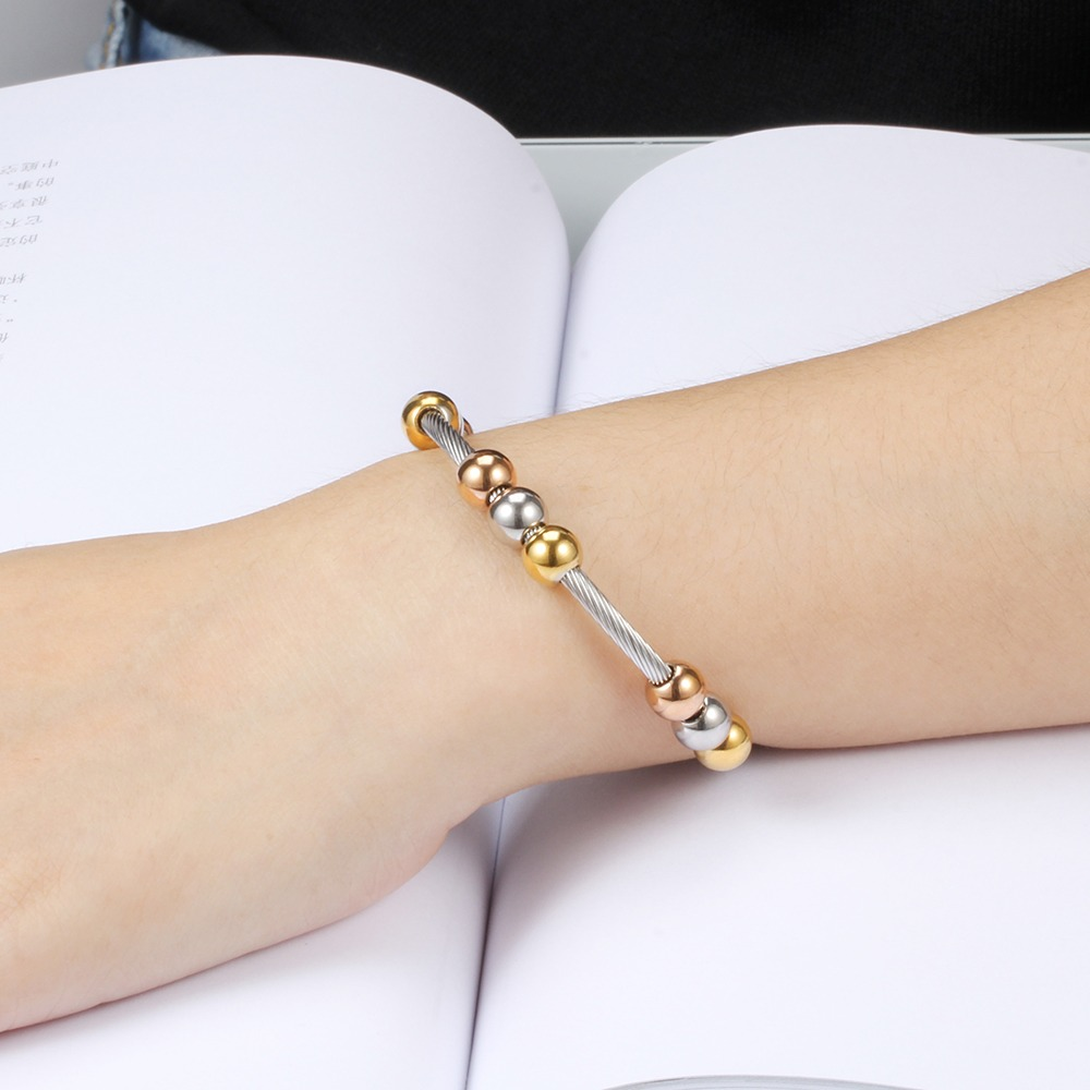 Stainless Steel Bracelet in Gold and Silver Colour / Bracelet in Original Style