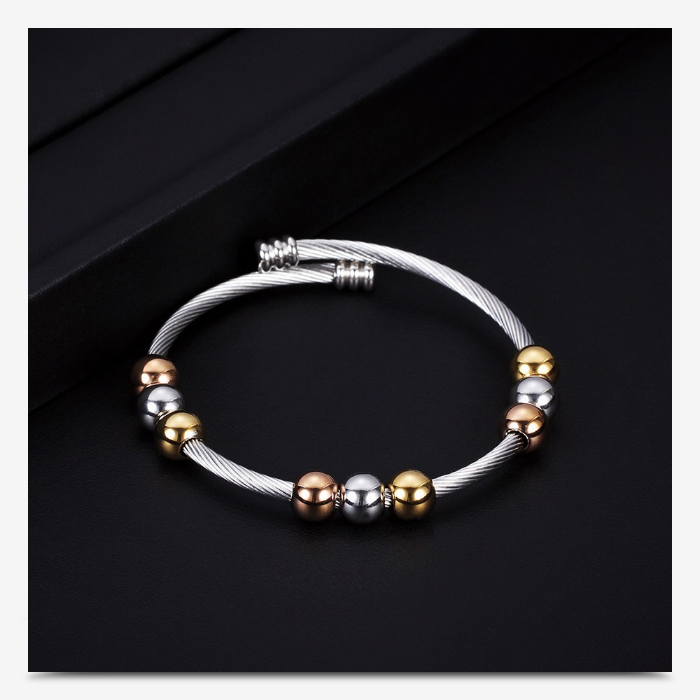 Stainless Steel Bracelet in Gold and Silver Colour / Bracelet in Original Style