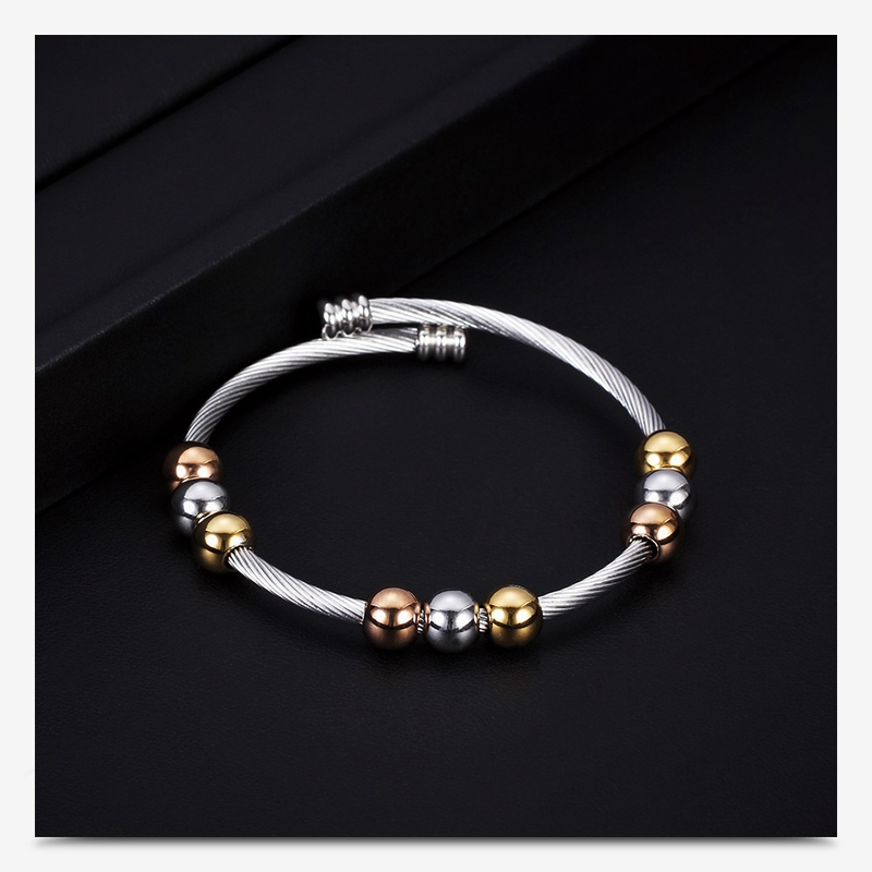 Stainless Steel Bracelet in Gold and Silver Colour / Bracelet in Original Style