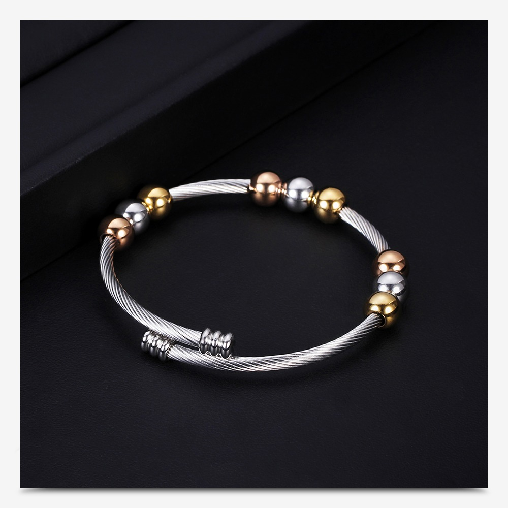 Stainless Steel Bracelet in Gold and Silver Colour / Bracelet in Original Style