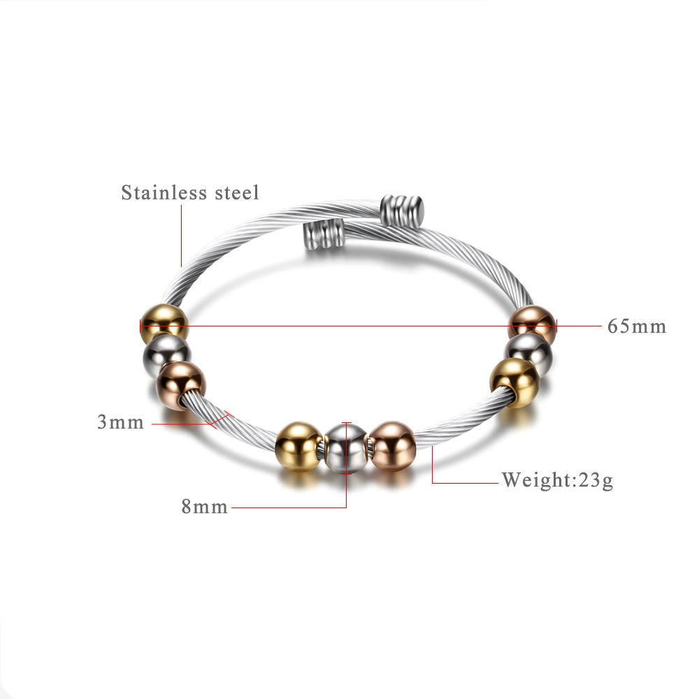 Stainless Steel Bracelet in Gold and Silver Colour / Bracelet in Original Style