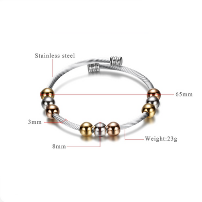 Stainless Steel Bracelet in Gold and Silver Colour / Bracelet in Original Style
