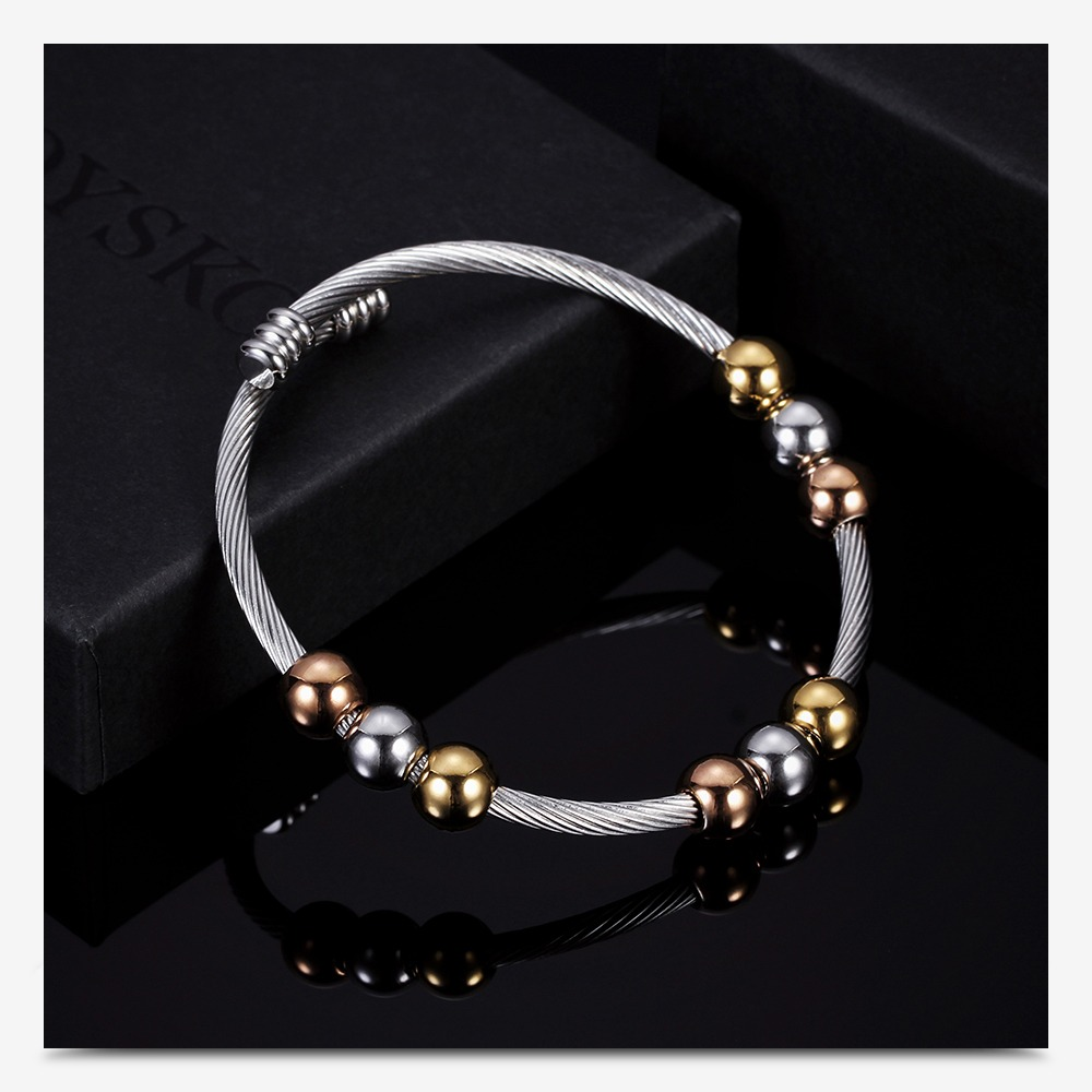 Stainless Steel Bracelet in Gold and Silver Colour / Bracelet in Original Style