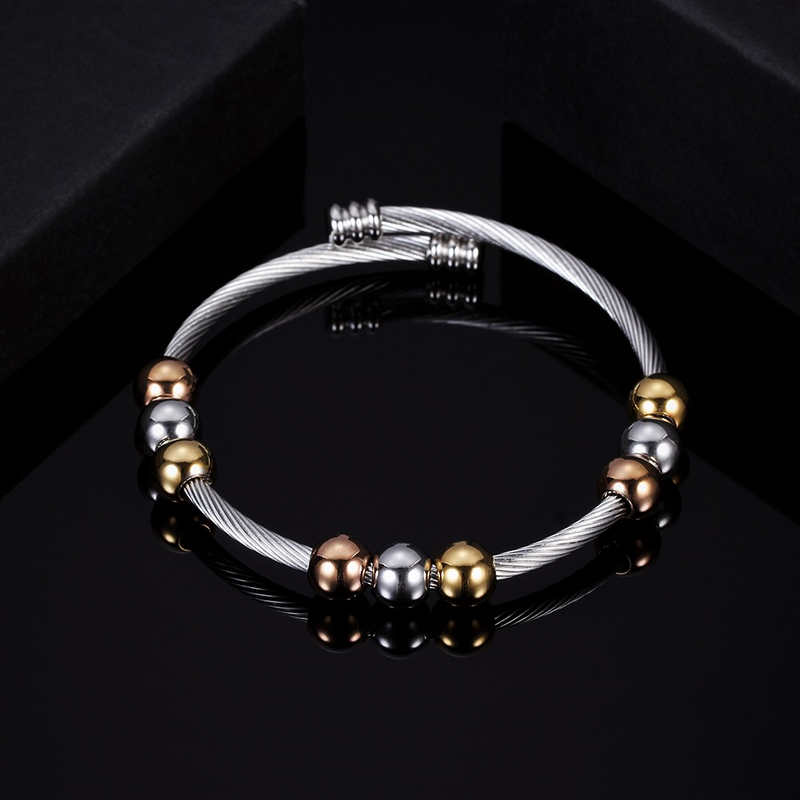 Stainless Steel Bracelet in Gold and Silver Colour / Bracelet in Original Style
