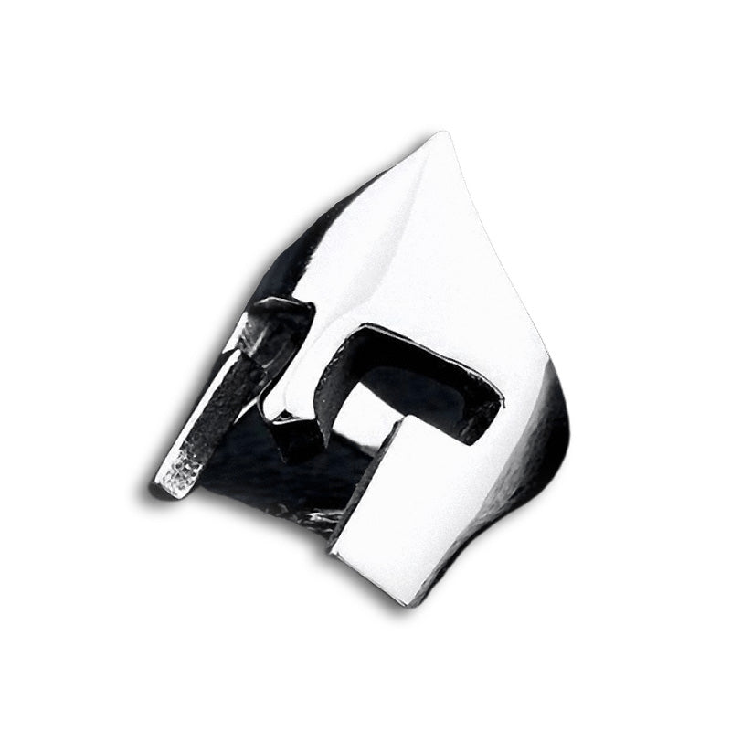Stainless Steel Knight Helmet Ring / Alternative Jewelry