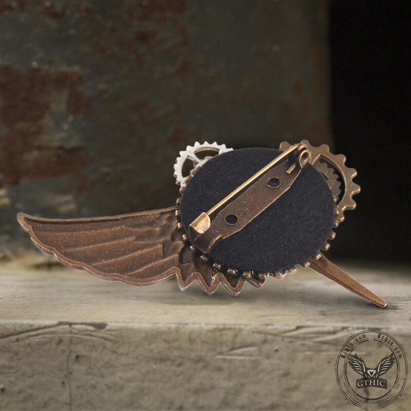 Steampunk Bird Alloy Lapel Pin Brooch