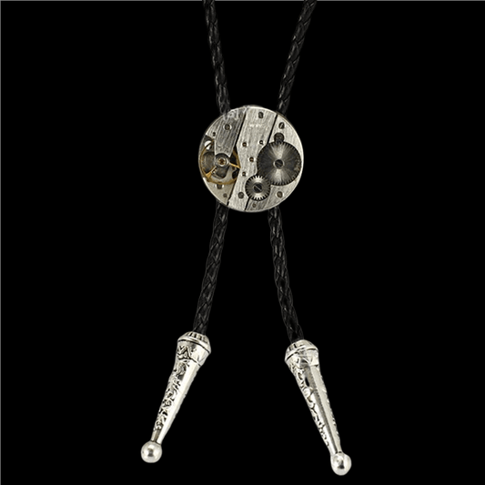 Steampunk Gear Design Brass Bolo Tie
