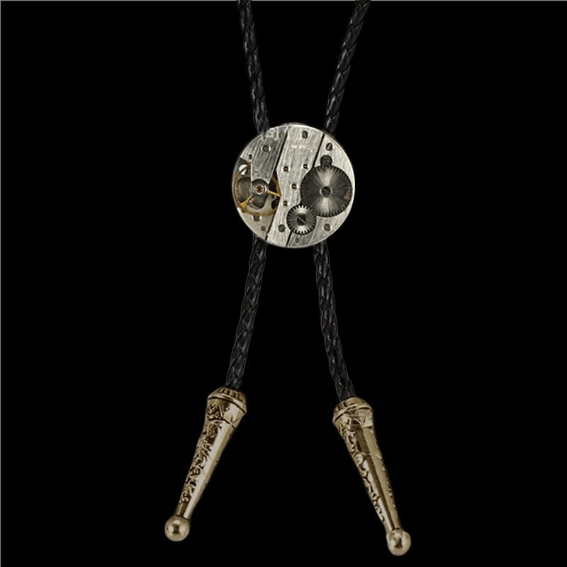 Steampunk Gear Design Brass Bolo Tie