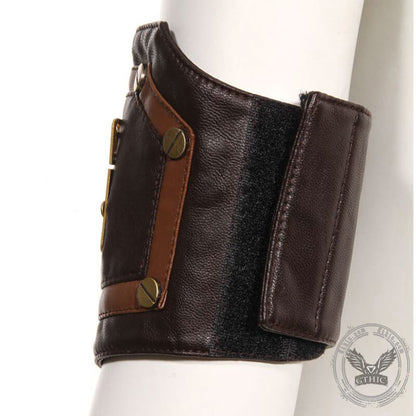 Steampunk Gear Leather Bracer
