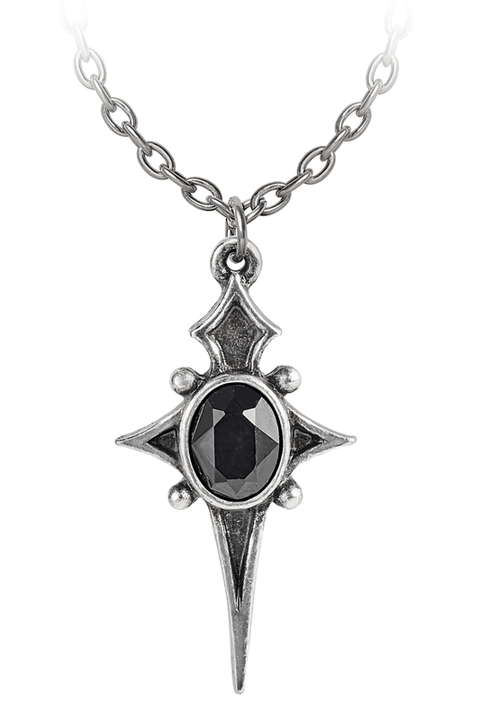 Sterne Leben Pendant With Black Austrian Crystal