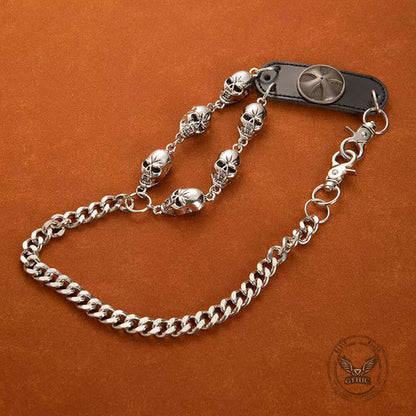 Street Punk Style Skull Biker Alloy Pants Chain