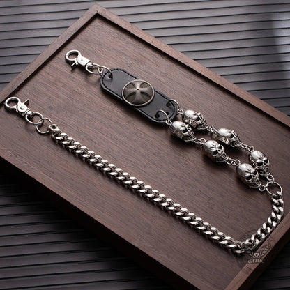 Street Punk Style Skull Biker Alloy Pants Chain