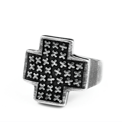 Stylish Stainless Steel Ring of Cross Shaped / Jewelry