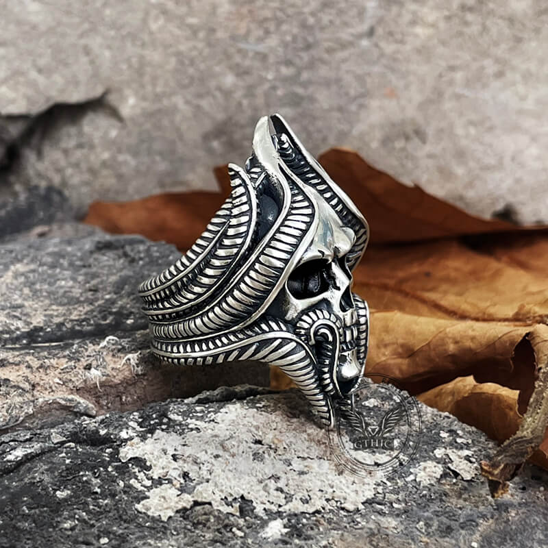 Tentacles Sterling Silver Skull Ring