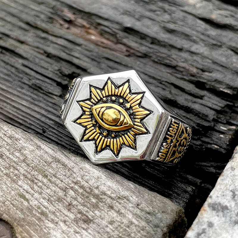 The All-seeing Eye of God Sterling Silver Masonic Ring