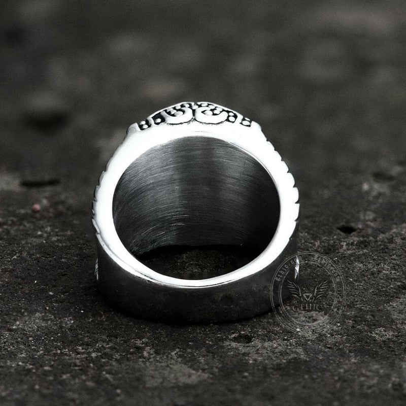 Thor's Hammer Rune Stainless Steel Viking Ring