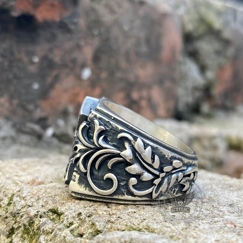 Thor’s Hammer Triquetra Sterling Silver Viking Ring