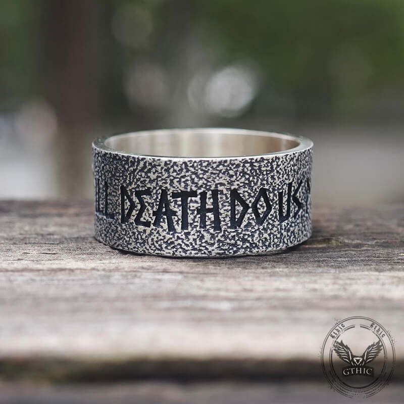 Till Death Do Us Part Sterling Silver Skeleton Ring