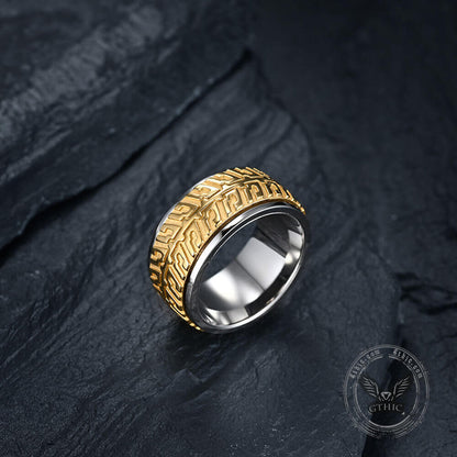 Tire Stainless Steel Biker Spinner Ring