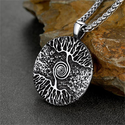 Viking Tree of Life Pendant Necklace for