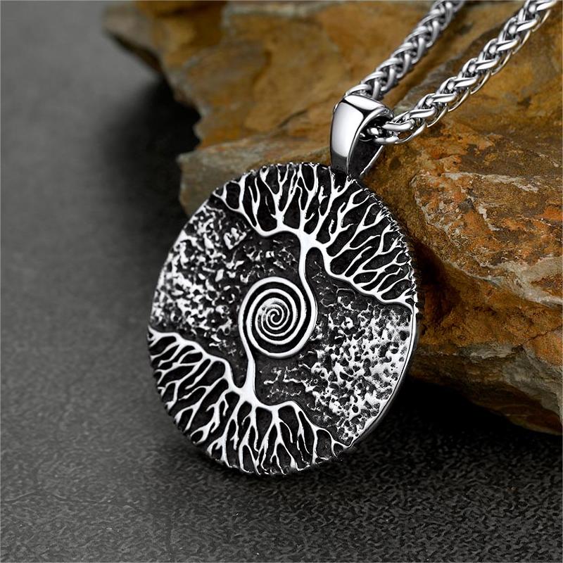 Viking Tree of Life Pendant Necklace for