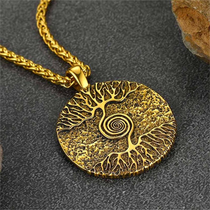 Viking Tree of Life Pendant Necklace for
