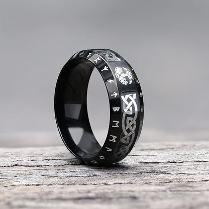 Tree of Life Knot Stainless Steel Band Ring