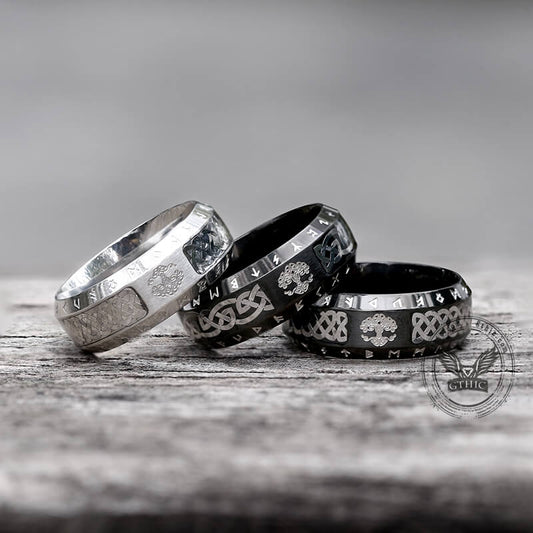 Tree of Life Knot Stainless Steel Band Ring