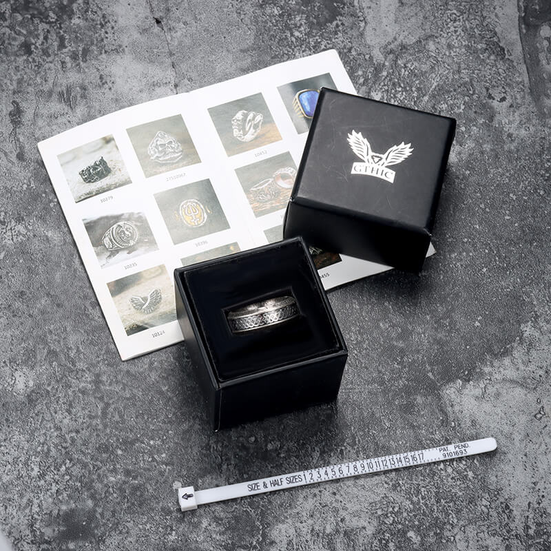Tree of Life Knot Sterling Silver Viking Band Ring