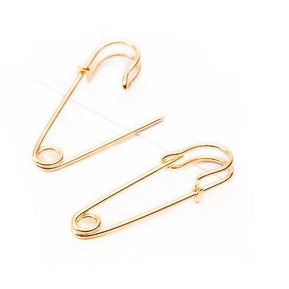 Punk Rock Style Safety Pin Ear Hook Stud Earrings / Exquisite Jewelry for