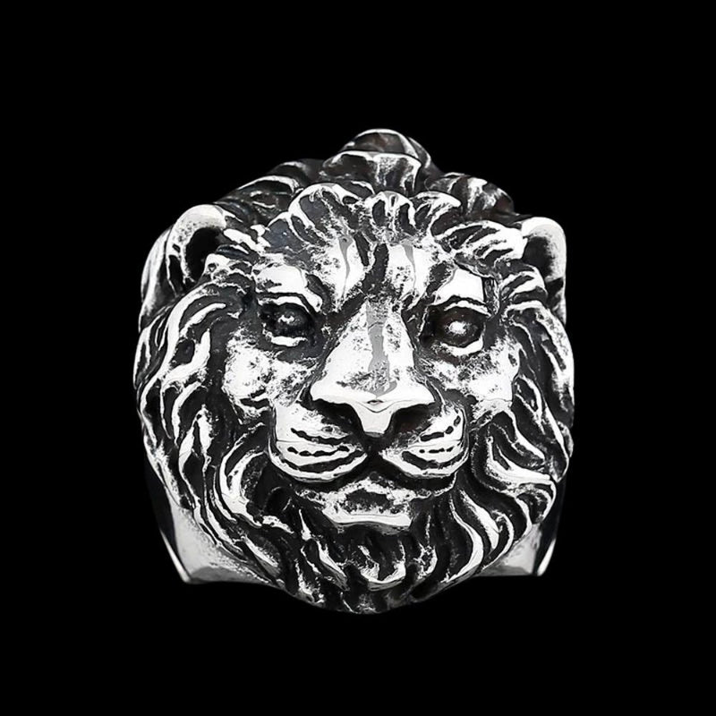 Uncaged Lion Head Ring