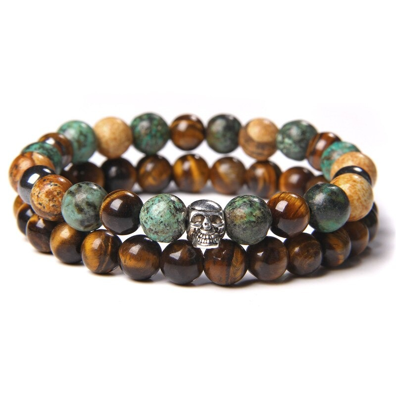 Natural Stone Bangle / Bracelet of Beads for and