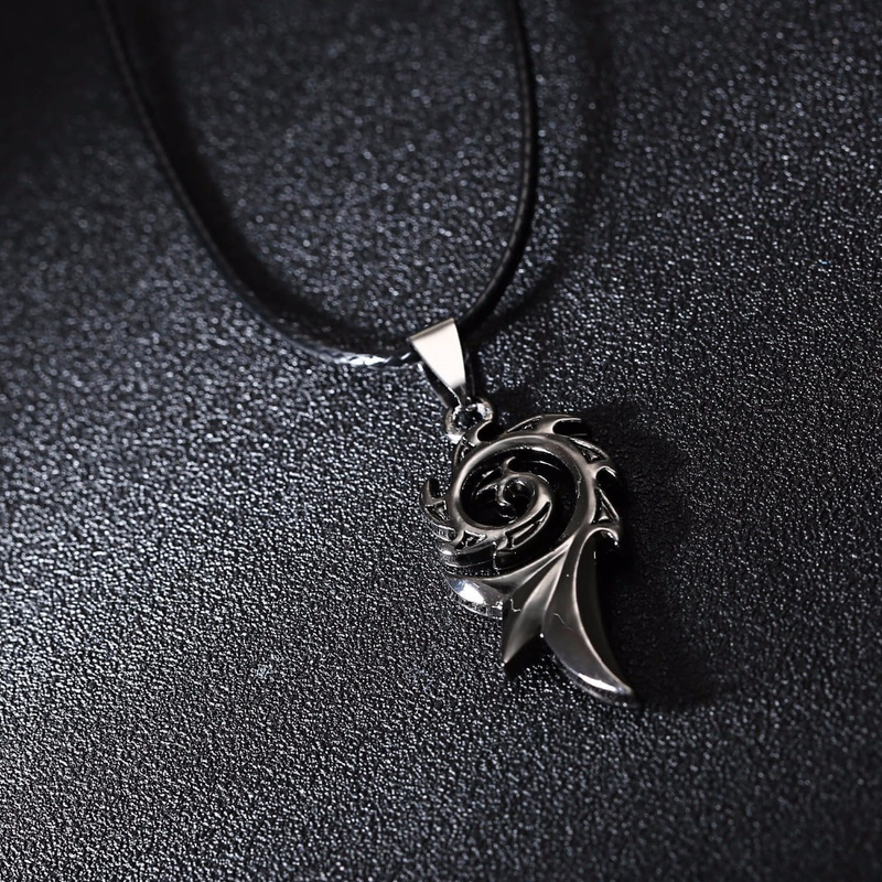 Rock Style Pendant / Stainless Steel Necklace / Cool Dragon Flame Pendant