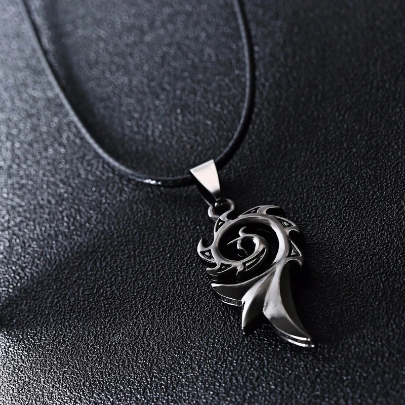 Rock Style Pendant / Stainless Steel Necklace / Cool Dragon Flame Pendant