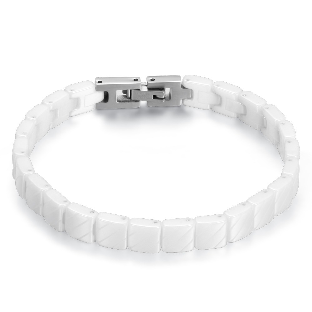 Stainless Steel Bracelet in Black and White Colour / Bangle With Toggle-clasps