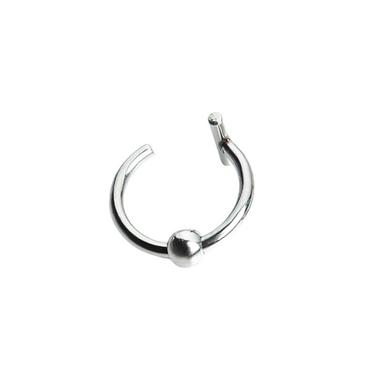 Stainless Steel Jewelry / Cool Steel Piercing / Rock Style Faux Body Piercing