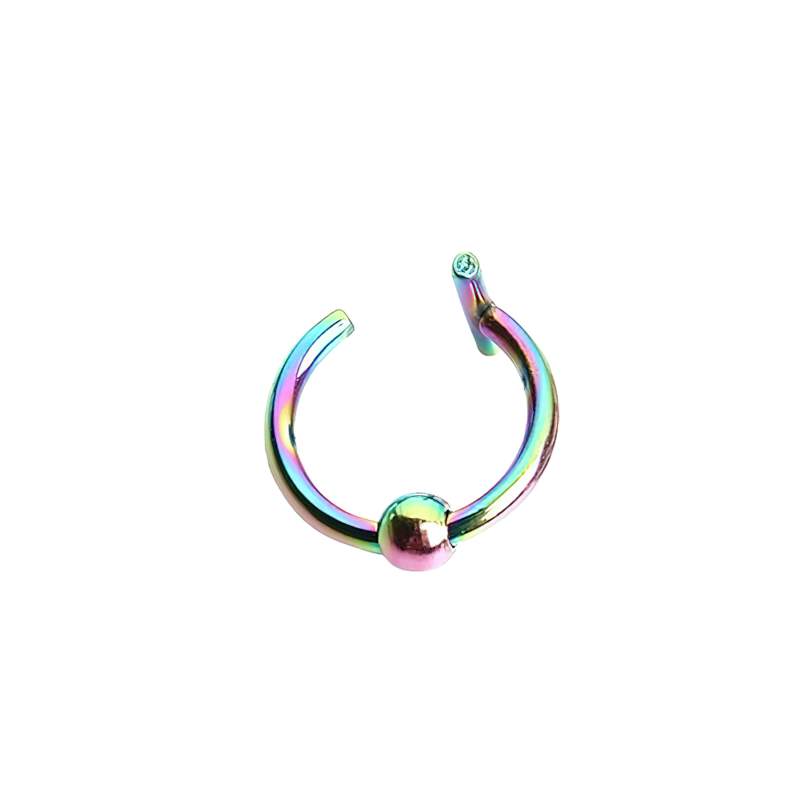 Stainless Steel Jewelry / Cool Steel Piercing / Rock Style Faux Body Piercing