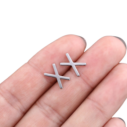 Stainless Steel Jewelry / Silver Earrings / Gothic Style Earrings