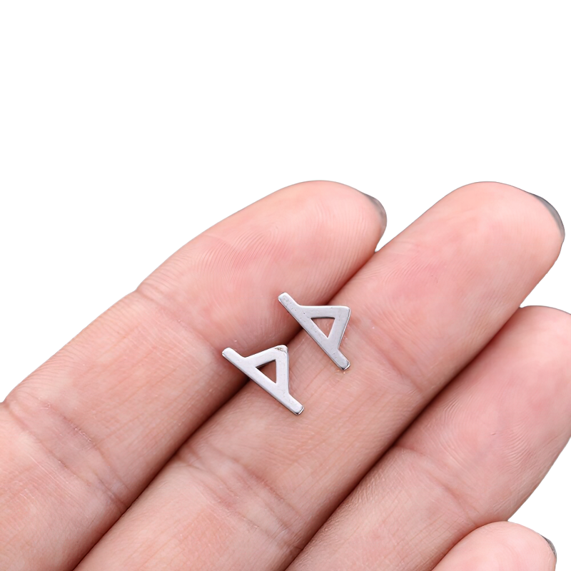 Stainless Steel Jewelry / Silver Earrings / Gothic Style Earrings