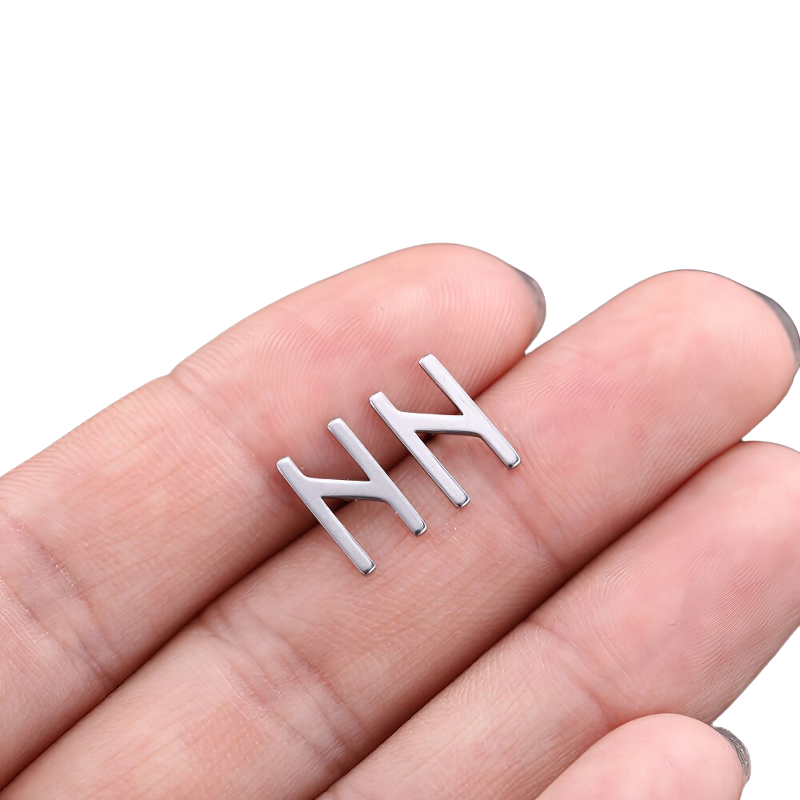 Stainless Steel Jewelry / Silver Earrings / Gothic Style Earrings