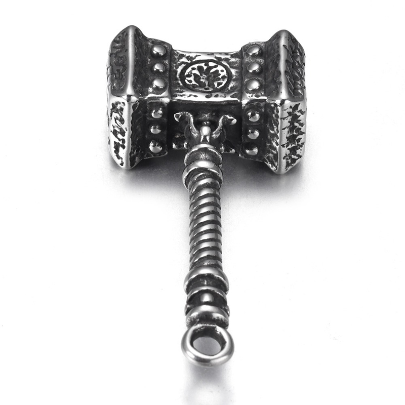 Viking Pendant / Nordic Jewelry Mjolnir Thor's / Amulet Stainless Steel Hammer