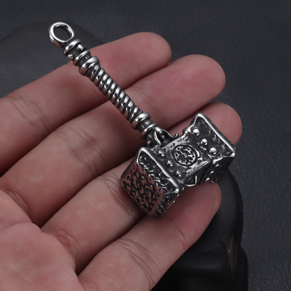 Viking Pendant / Nordic Jewelry Mjolnir Thor's / Amulet Stainless Steel Hammer