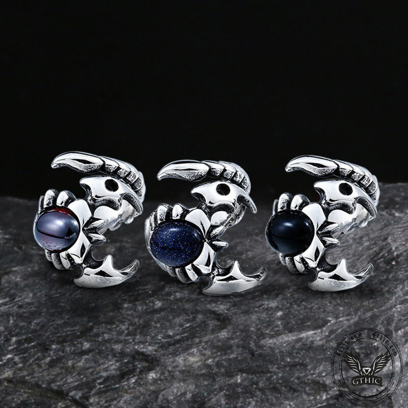 Venomous Scorpion Cz Stainless Steel Animal Ring
