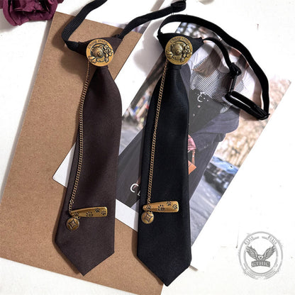 Versatile Bear Round-head Brooch Decorative Tie