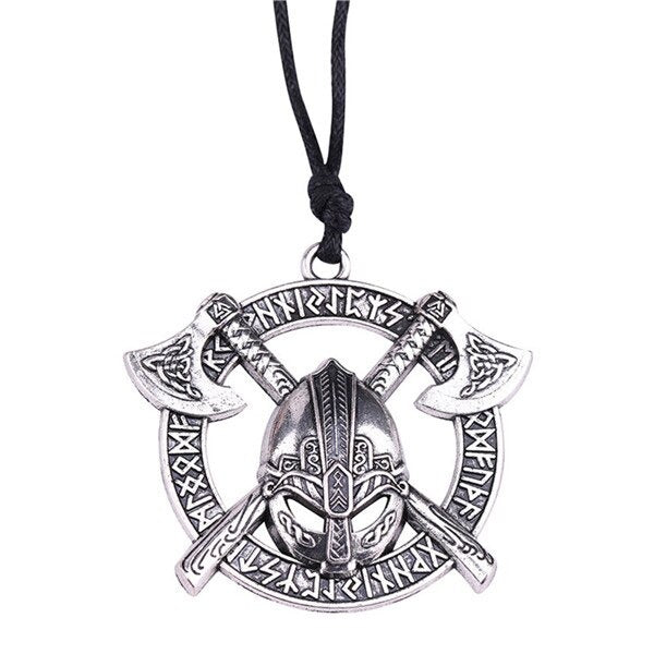 Viking Celtics Ax Rune Warrior Steel Pendant / Slavic Amulet Jewelry