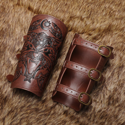 Viking Fenrir Wolf Warrior Bracers
