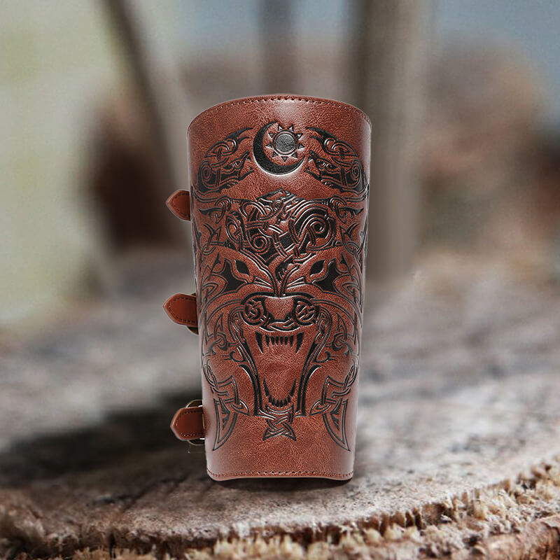 Viking Fenrir Wolf Warrior Bracers