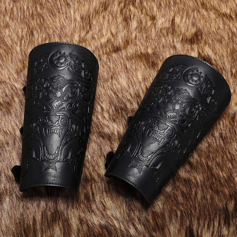 Viking Fenrir Wolf Warrior Bracers