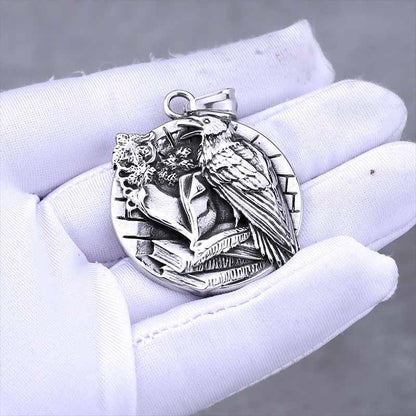 Viking Odin Raven ‌vegvisir Stainless Steel Pendant